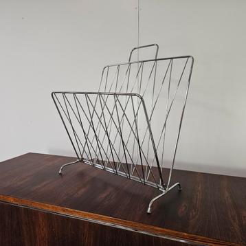 Vintage inklapbaar lectuurrekje chroom beschikbaar voor biedingen