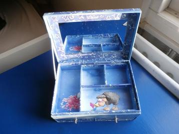 Diddle sieraden box + met lades + spiegel art.nr.041384