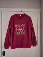 Nieuwe foute kersttrui maat M I'm not an Elf, just short, Diversen, Kerst, Ophalen of Verzenden, Nieuw