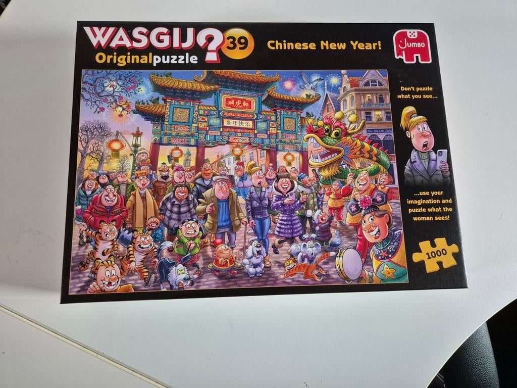 wasgij chinese new year 1000, Ophalen of Verzenden, 500 t/m 1500 stukjes, Zo goed als nieuw