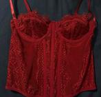 Rode corset top, Kleding | Dames, Tops, Ophalen of Verzenden, Nieuw, Rood, Zonder mouw