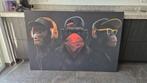 Apen Street Art Canvasprint 150x100, Nieuw, 125 cm of meer, Ophalen of Verzenden, Print
