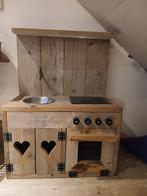 Kinder keuken steigerhout, Ophalen, Nieuw, Hout, Speelkeuken