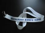 Keycord Restaurant Korfu, Verzamelen, Sleutelhangers, Ophalen of Verzenden, Nieuw, Overige typen
