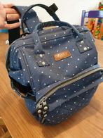 Kono Rugzak - Luiertas - Blauw met Stippen, Kinderen en Baby's, Luiertassen, Ophalen of Verzenden, Zo goed als nieuw, Rugzak