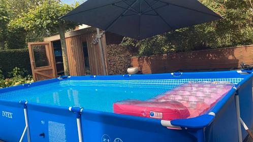 Zwembad INTEX 450x220x85 cm met solar afdekhoes., Tuin en Terras, Zwembaden, Zo goed als nieuw, 80 tot 120 cm, 400 cm of meer