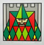 Zeefdruk Ed van Doorn - The King's Jester, Verzenden