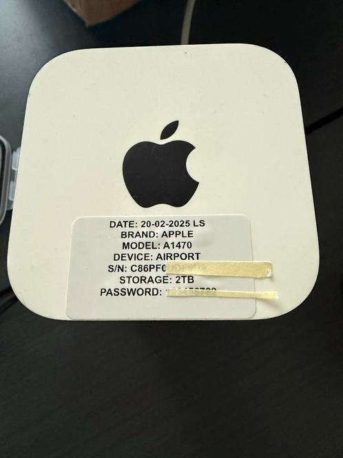 Apple Airport timecapsule 2T, Computers en Software, Routers en Modems, Gebruikt, Router met modem, Ophalen of Verzenden