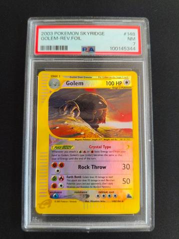 Pokemon Golem Skyridge 2003 Reverse Foil PSA 7 WOTC  beschikbaar voor biedingen