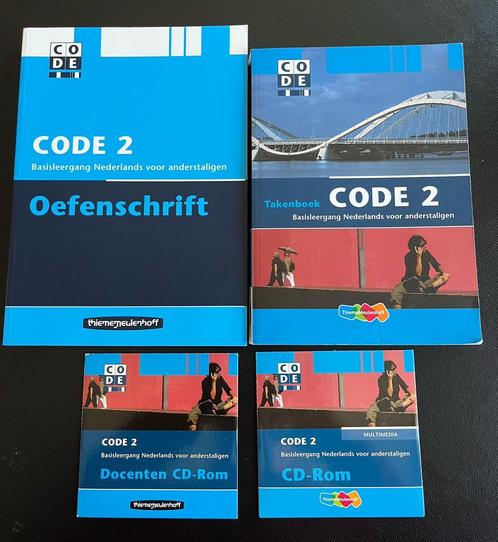 NT2 - Code 2 Takenboek + Oefenschrift + CD - van A2 naar B1, Boeken, Studieboeken en Cursussen, Zo goed als nieuw, MBO, Alpha