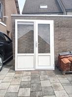 Kunststof raam met deur, Doe-het-zelf en Verbouw, Ophalen, Gebruikt, Kunststof, Deurkozijn