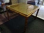 GRATIS Vintage Bamboe/rotan- webbing - tafeltje, Ophalen, Minder dan 45 cm, Gebruikt, 55 tot 75 cm
