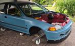 Honda civic 1994 race auto chassis, Auto's, Voorwielaandrijving, Blauw, Origineel Nederlands, Handgeschakeld