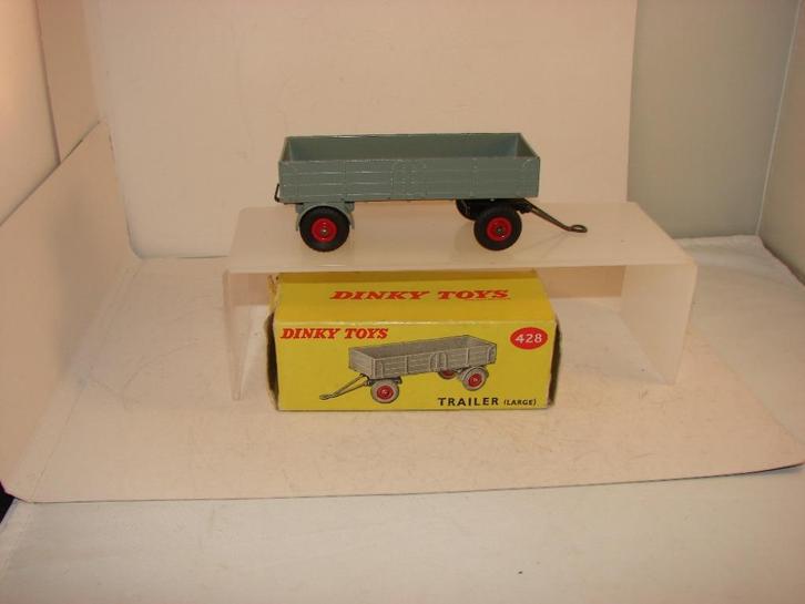 Dinky toy 428 Open trailer in doos uit 1957, Hobby en Vrije tijd, Modelauto's | 1:43, Gebruikt, Auto, Dinky Toys, Ophalen of Verzenden