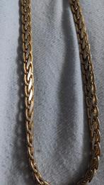 Goud zilver kleurige ketting 80 cm, Sieraden, Tassen en Uiterlijk, Kettingen, Ophalen of Verzenden, Zo goed als nieuw, Goud, Goud