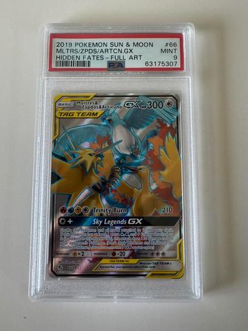 Moltres & Zapdos & Articuno GX HF 66 PSA 9 beschikbaar voor biedingen