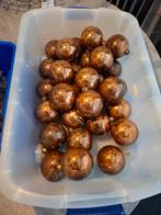Kerstballen en dennenappels van glas.Sterretjes van metaal, Diversen, Ophalen