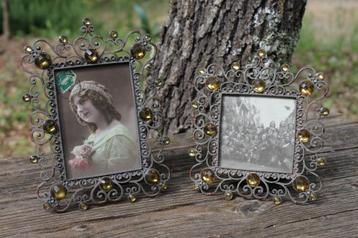 Brocante - Stel sierlijke fotolijstjes! beschikbaar voor biedingen