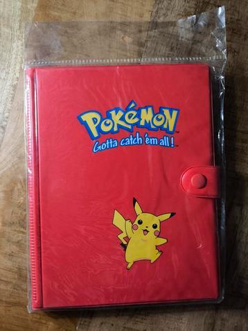 * SEALED !* Pikachu red ToySite 4 Pocket Binder 1999 beschikbaar voor biedingen