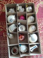 15 antieke kerstballen in de originele doos, Ophalen of Verzenden, Gebruikt
