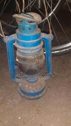 Oude blauwe olielamp, Antiek en Kunst, Ophalen of Verzenden