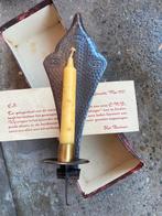 artdeco amsterdamse school kandelaar c m b, Antiek en Kunst, Antiek | Kandelaars, Ophalen of Verzenden, Koper of Brons