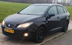 Seat Ibiza 1.2TDI 55KW Ecomotive ST 2010 Zwart, Auto's, Voorwielaandrijving, Stof, 74 pk, 1199 cc