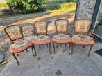 Mooie brocante stoelen 4 stuks, Antiek en Kunst, Antiek | Meubels | Stoelen en Banken, Ophalen