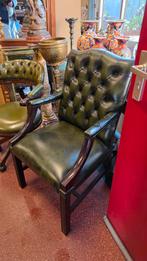 2 Chesterfield bureau stoelen leder, Ophalen