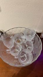 Glazen bowl punch set, Huis en Inrichting, Keuken | Servies, Ophalen, Glas of Glazen, Overige stijlen, Glas