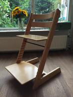 Stokke Tripp Trapp Meegroei Kinderstoel blank hout topstaat, Stoelverkleiner, Gebruikt, Meegroeistoel, Zweden