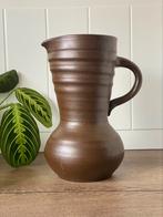 Soesbergen Dutch pottery vaas kan model donker bruin, Ophalen of Verzenden, Zo goed als nieuw