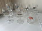 Verzameling Bier Glazen 7 stuks., Glas of Glazen, Ophalen of Verzenden, Zo goed als nieuw, De Koninck
