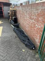 Grote zwarte parasol – ca. 4 meter, Ophalen, Gebruikt, Meer dan 4 meter, Waterdicht