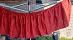 gordijnen , verschillende lengte rokken koraalrood, Gebruikt, Ophalen of Verzenden, 200 cm of meer, Minder dan 100 cm