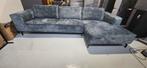 Hoekbank zitmax adore groen velvet, Gebruikt, Zitmax, Hoekbanken@ziggo.nl, Ophalen of Verzenden