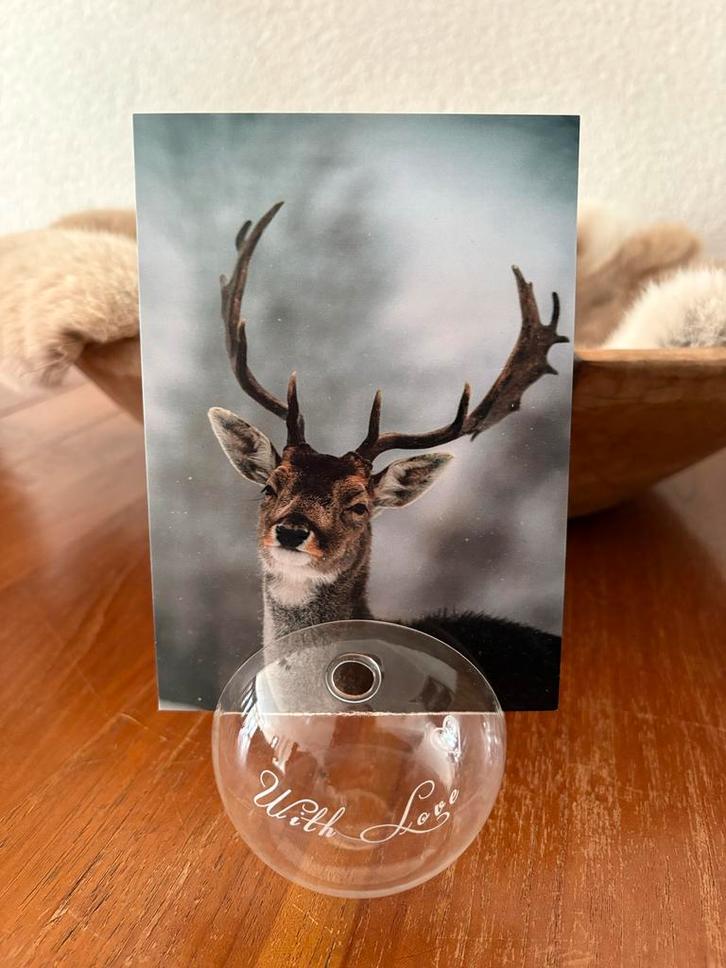 Riviera Maison Kaartenhouder/vaasje voor 1 bloem, Verzamelen, Dierenverzamelingen, Zo goed als nieuw, Beeldje of Figuurtje, Ophalen of Verzenden