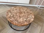 Salontafel mozaïek teakhout, Huis en Inrichting, Ophalen, 50 tot 100 cm, Zo goed als nieuw, Minder dan 50 cm