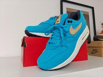 Nike Air Max 1 Corduroy Baltic Blue beschikbaar voor biedingen