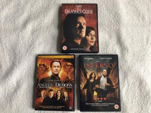 The Da Vinci Code DVD-pakket (drie films met Tom Hanks), Cd's en Dvd's, Dvd's | Thrillers en Misdaad, Zo goed als nieuw, Bovennatuurlijke thriller