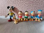 Disney Kwik Kwek Kwak Mickey Pluto Donald vintage, Ophalen of Verzenden, Mickey Mouse, Gebruikt, Beeldje of Figuurtje