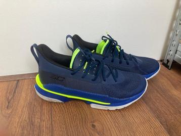 Under Armour Curry 7 Dub nation sneakers maat 44.5 blauw gee beschikbaar voor biedingen