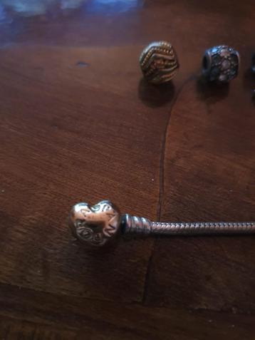 pandora armband 22 cm met 3 bedels beschikbaar voor biedingen