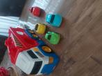 Truck met oplegger, 4 auto's, Ophalen of Verzenden, Zo goed als nieuw