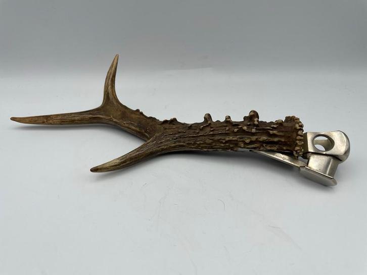 Antieke Gewei Sigarenknipper Solingen, Verzamelen, Rookartikelen, Aanstekers en Luciferdoosjes, Ophalen of Verzenden