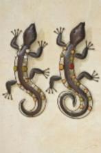 Mooie Muurdecoratie, Wandobject Salamander, Hagedis, Reptiel, Tuin en Terras, Tuinwanddecoratie, Nieuw, Ophalen of Verzenden