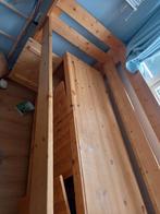 Houten bedframe - Eenpersoons, Huis en Inrichting, Ophalen, Gebruikt, 90 cm, Eenpersoons