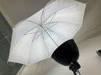 Studiolampenset inclusief statieven en paraplu's en lapen., Nieuw, Ophalen of Verzenden, 175 cm of meer