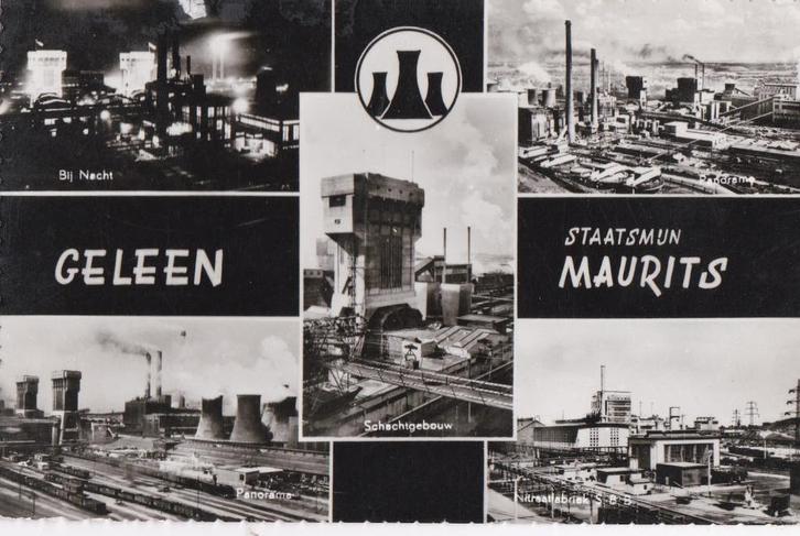 geleen maurits  staatsmijnen  ca 1960, Verzamelen, Ansichtkaarten | Nederland, Noord-Brabant, Voor 1920, Ophalen of Verzenden