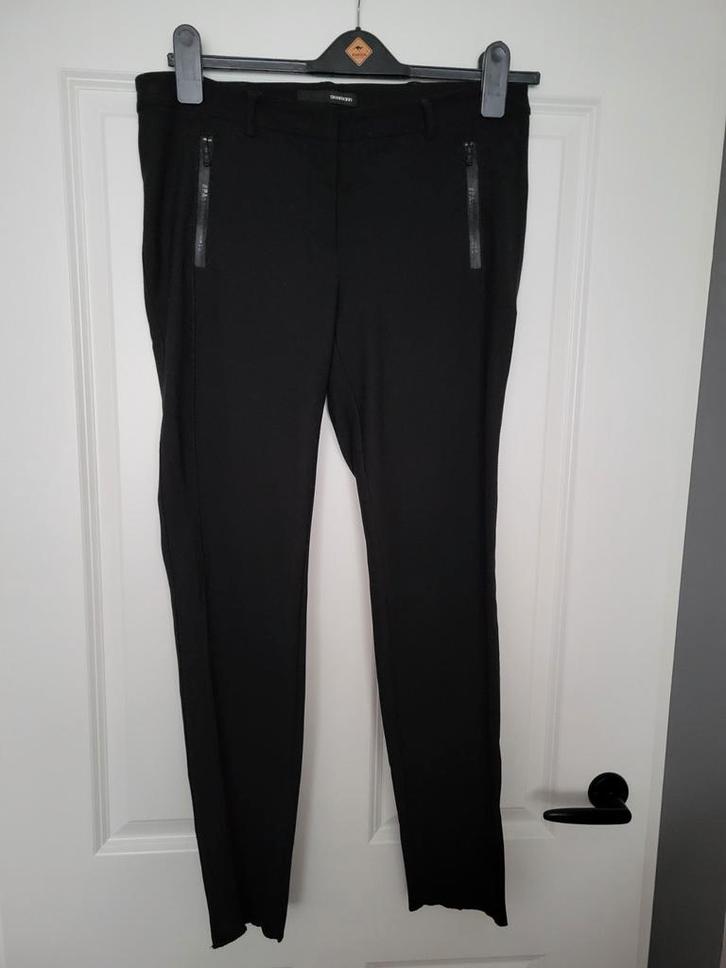 Stehmann zwarte slim fit broek - maat 40, Kleding | Dames, Broeken en Pantalons, Gedragen, Maat 38/40 (M), Zwart, Lang, Ophalen of Verzenden